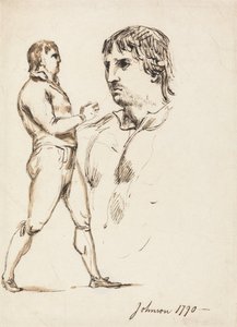 Retrato del Pugilista Johnson de William Lock Ii